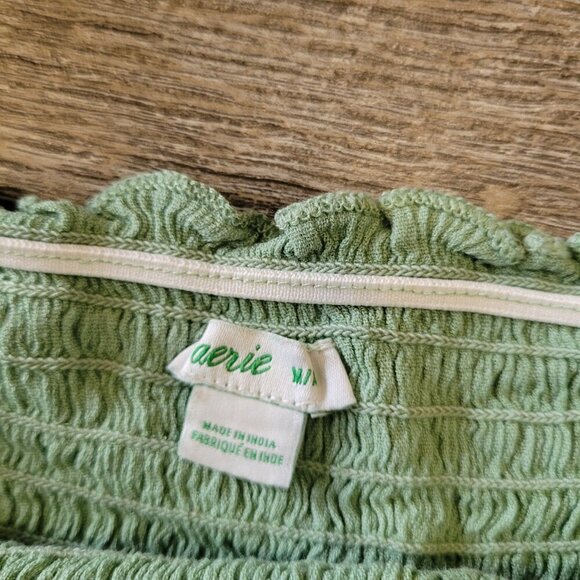 AERIE | Jungle Thrills Smocked Tank Top | Sz. M - Picture 4 of 6